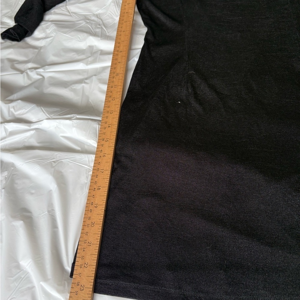 Lioness black Montana mini dress size large open back long sleeve sheer - Picture 8 of 11